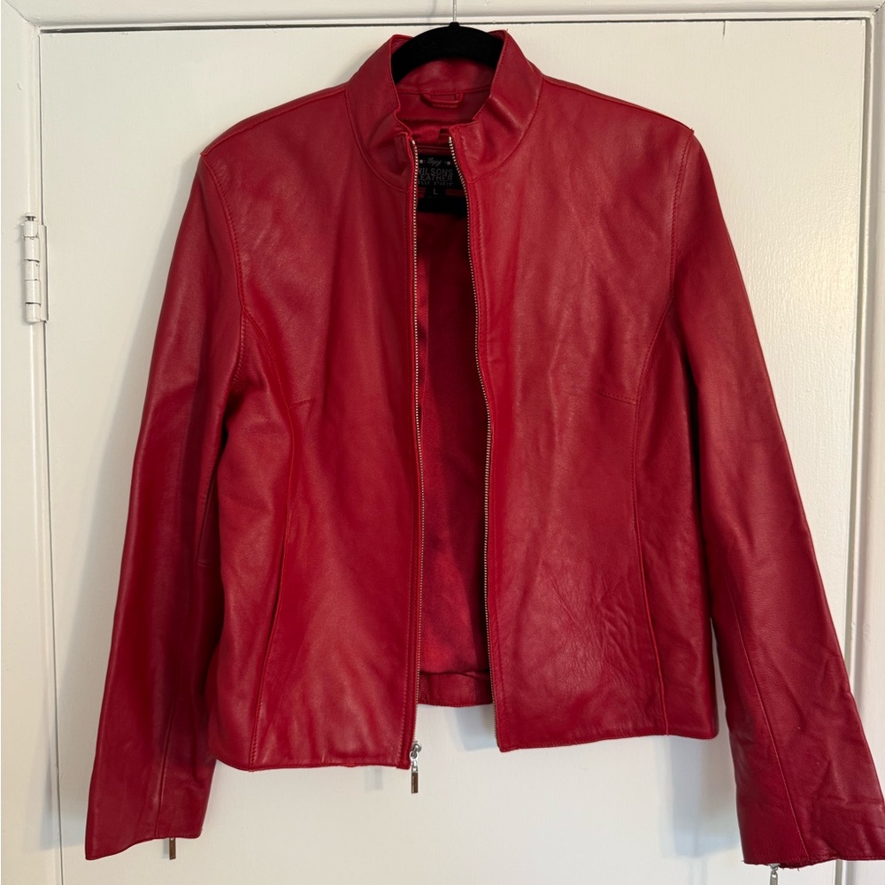 Pelle Studio Red Italian Leather Jacket